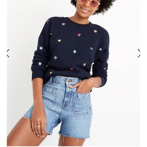 High-Rise Denim Shorts in Beasley Wash: Eco Edition